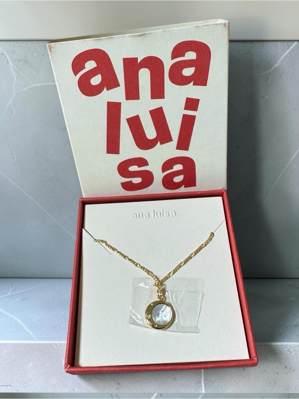 Ana Luisa Gold Mei Moon Mini Pendant Necklace NWT - Picture 3 of 3